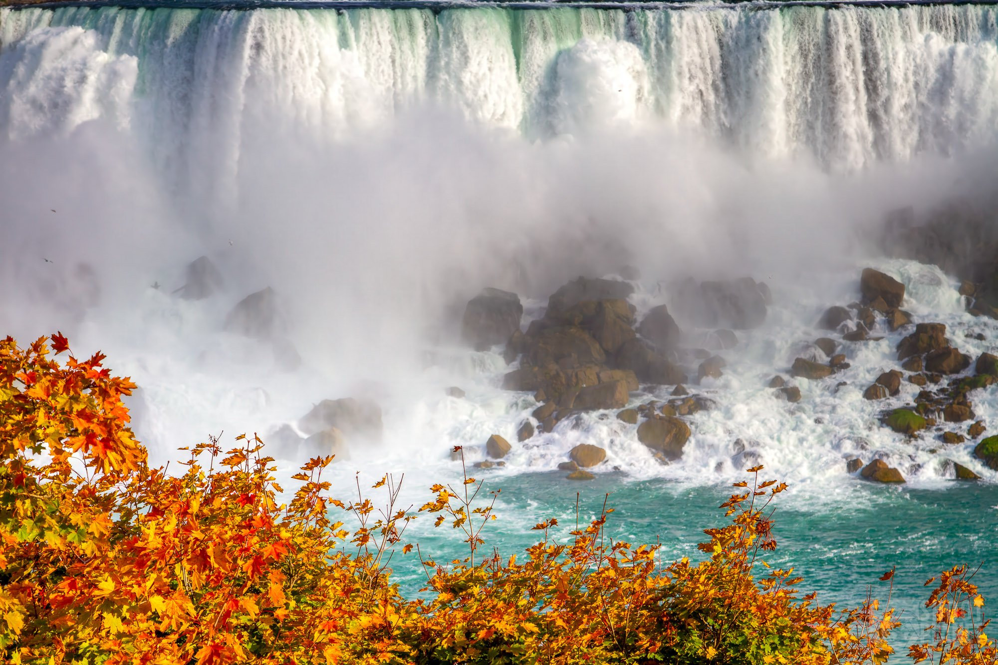 Niagara Falls in Autumn Colors Canada